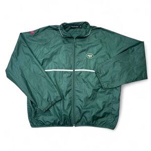 Dunbrooke Vintage 90s New York Jets NFL Dark Green Windbreaker Jacket